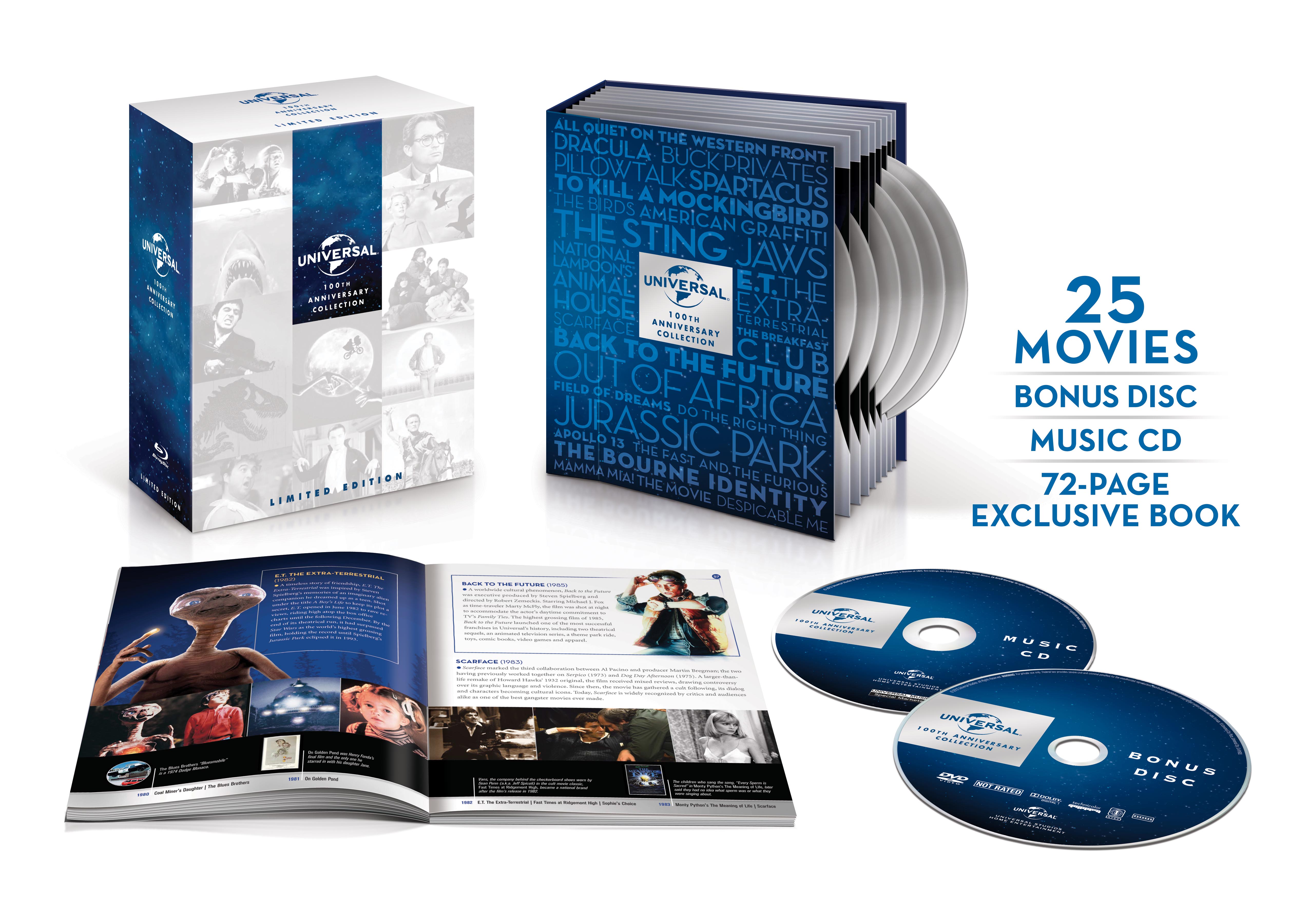 Limited edition перевод. Universal 100th Anniversary. Blu ray collection. Коллекция Blu ray. Anniversary Edition диски.